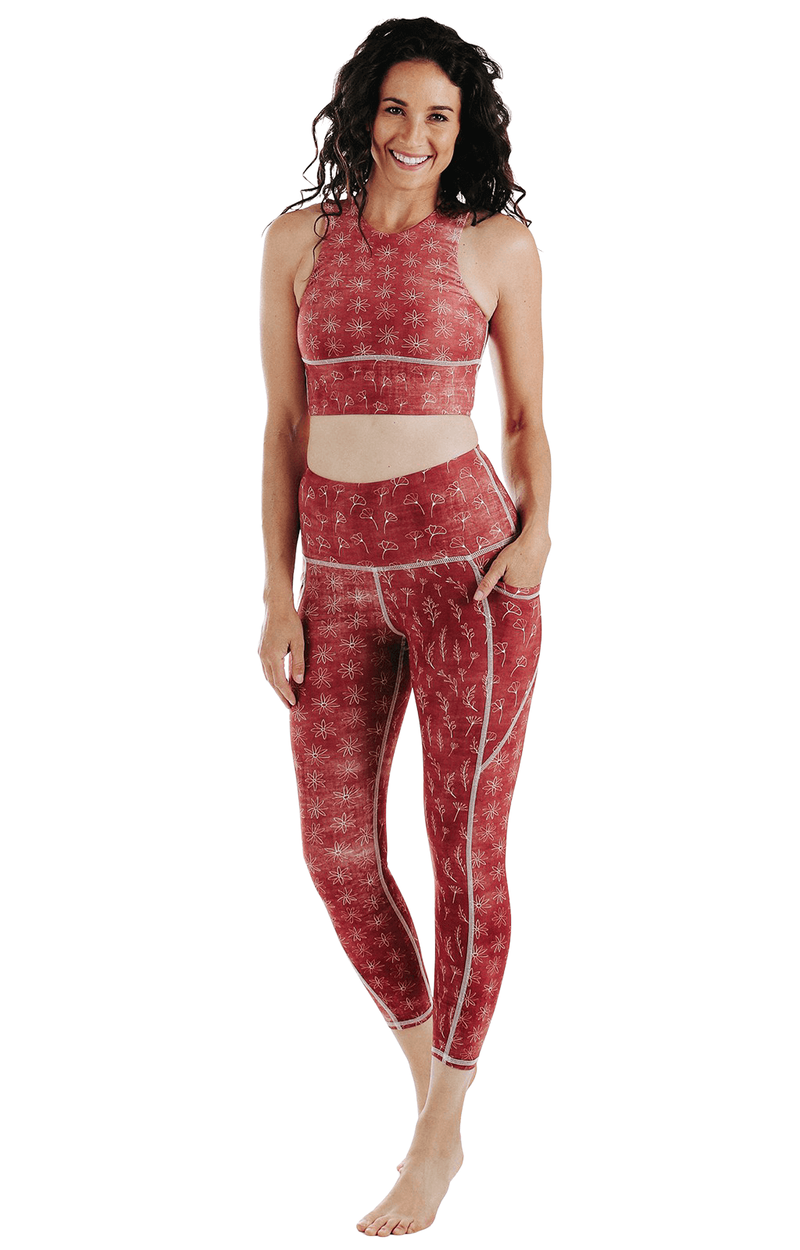 7/8 Boundless Legging with Pockets in Terracotta Time image number 3
