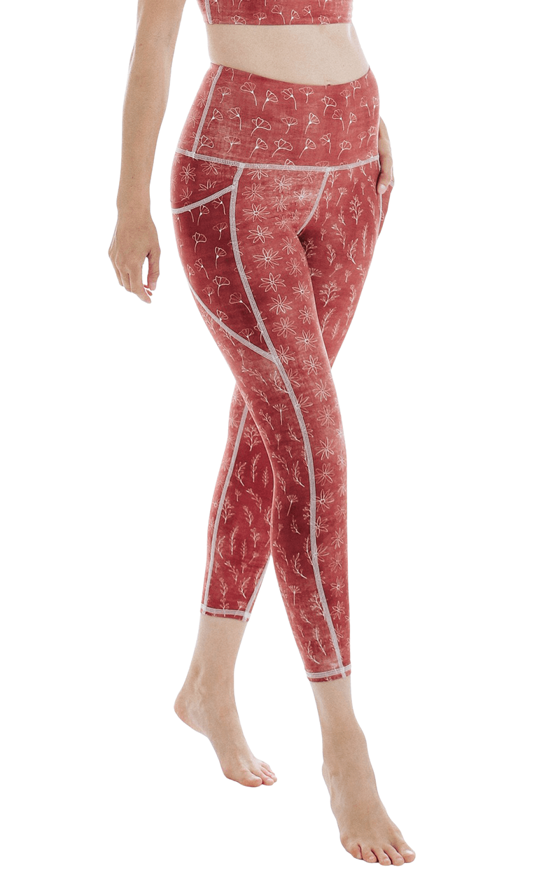 7/8 Boundless Legging with Pockets in Terracotta Time image number 0