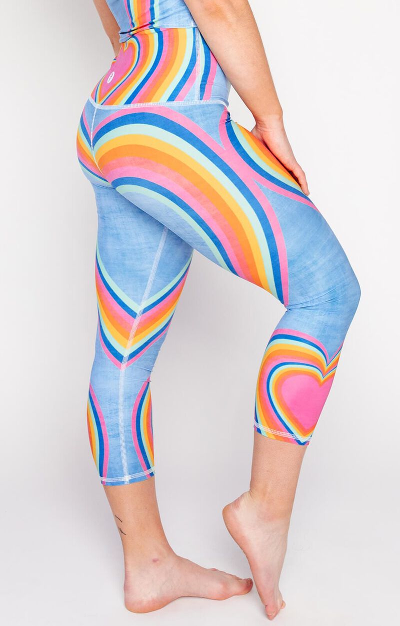 Capri Legging - Rainbow Love image number 0