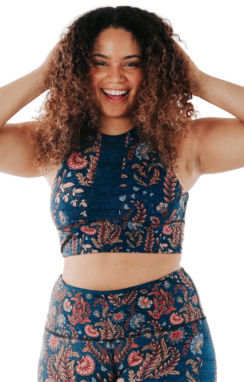 Free Range Sports Bra - Festival Denim image number 2