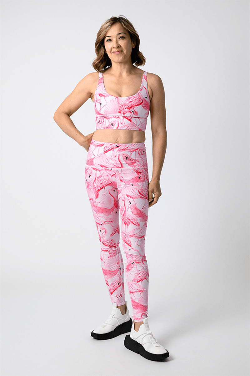 Limitless Sports Bra - Ready to Flamingle image number 2