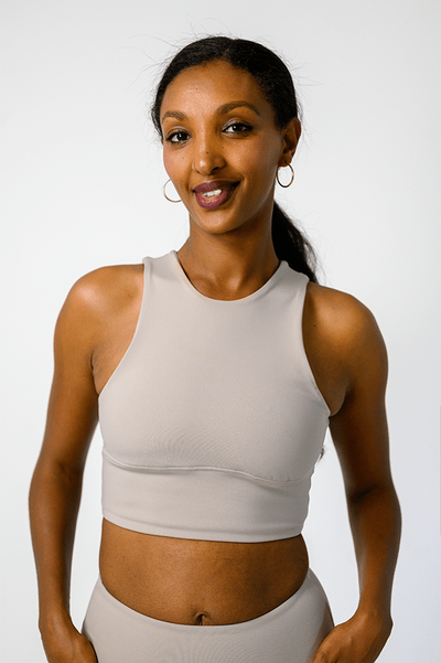 Free Range Sports Bra - Mushroom