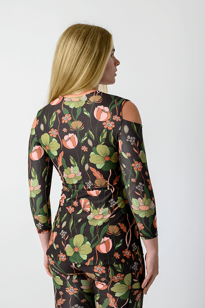 Open Shoulder Top - Botanical Garden image number 2