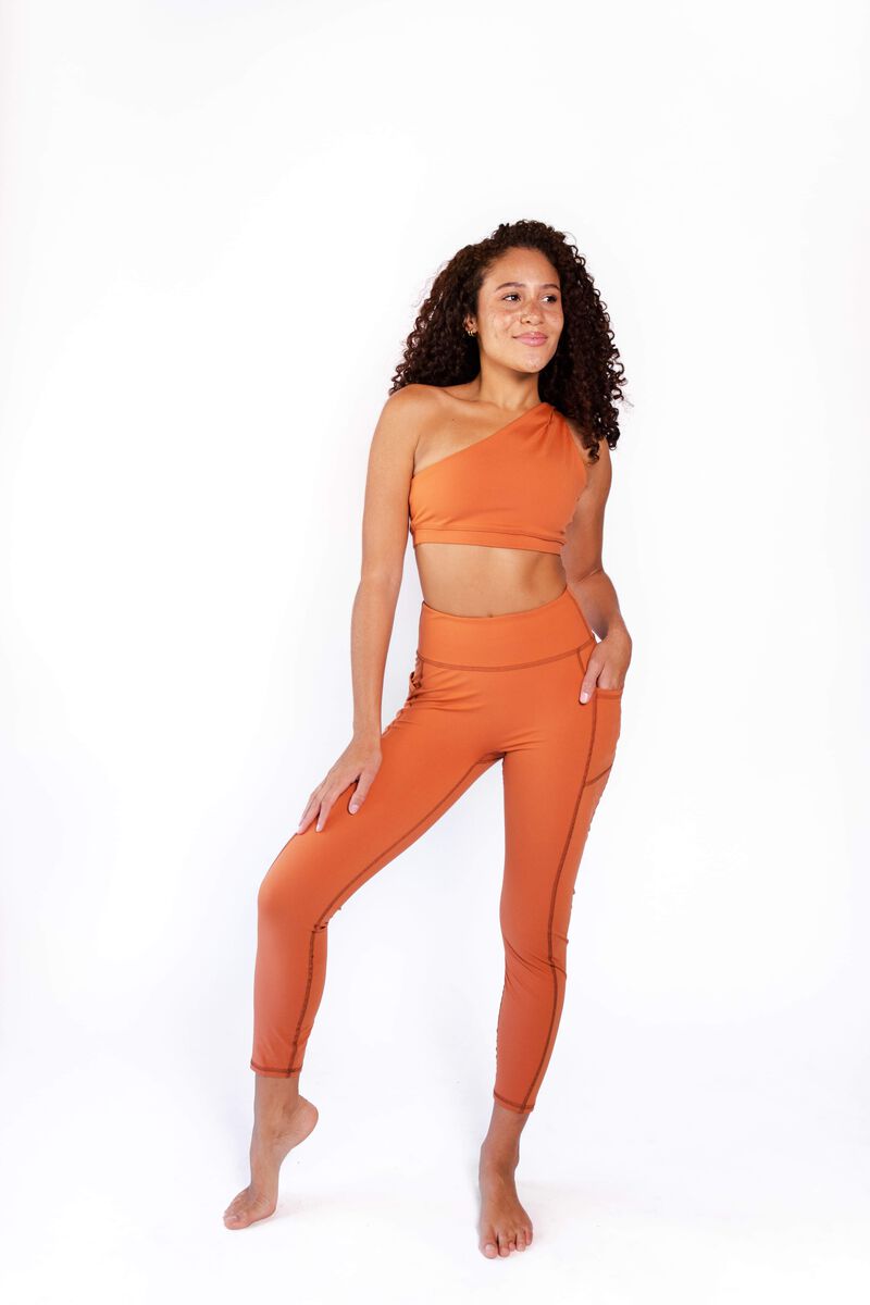 Nonstop Legging - Burnt Orange image number 1